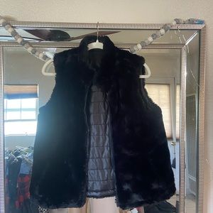 Faux fur vest